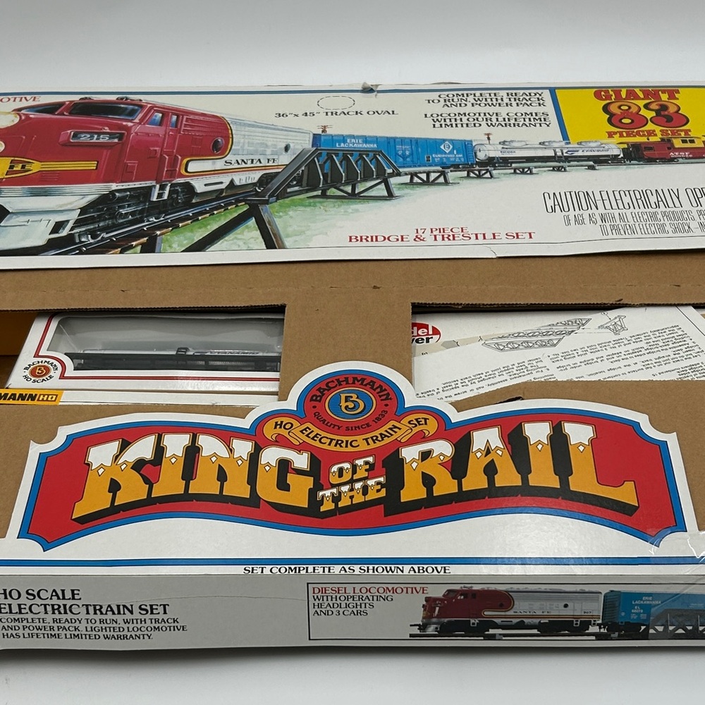 Bachmann King of the Rail HO Electric Train Set Giant 83 pieces set New - Picture 4 of 16